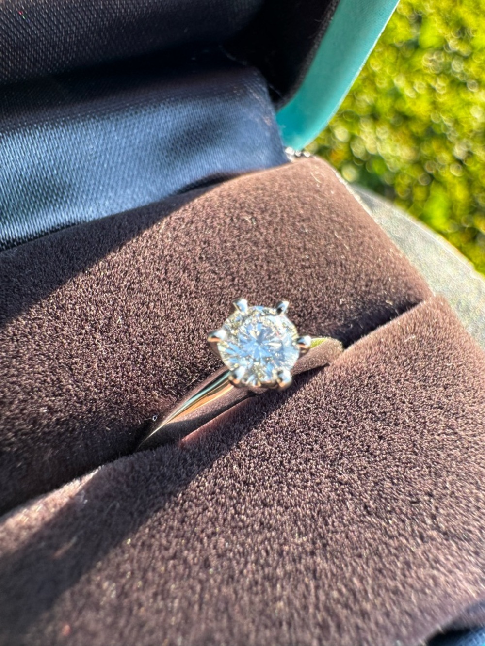 Tiffany & Co. Platinum Solitaire Ring in Tiffany Blue Box - Picture 15 of 16
